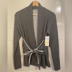 NWT Zella Belted Gray Cardigan Sweater Size Small